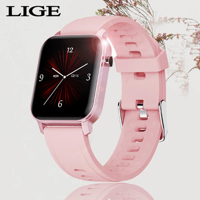 LIGE 2020 Новая мода Смарт-часы для женщин спортивные сердечного ритма