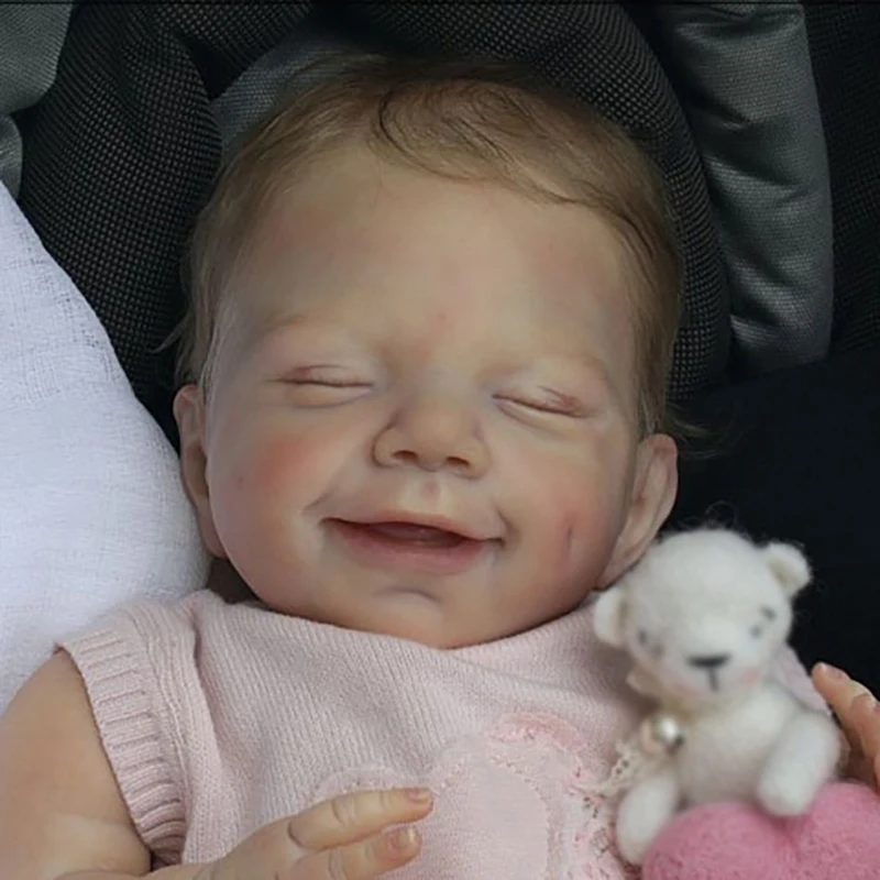 11inches DIY Popular Reborn Doll Kit Sleeping April Smiley Face Very Soft Touch Fresh Color Unpainted Unfinished Doll Parts 
11inches DIY Popular Reborn Doll Kit Sleeping April Smiley Face Very Soft Touch Fresh Color Unpainted Unfinished Doll Parts