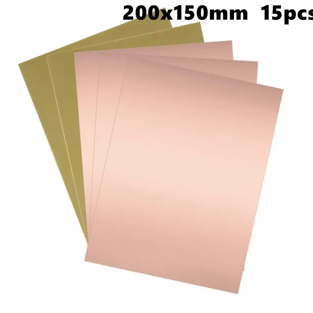 200x150mm Single-Sided Copper Clad Laminate PCB Circuit Board FR4 1.5mm Thickness DIY Prototyping PCB Board 5pcs
200x150mm Single-Sided Copper Clad Laminate PCB Circuit Board FR4 1.5mm Thickness DIY Prototyping PCB Board 5pcs