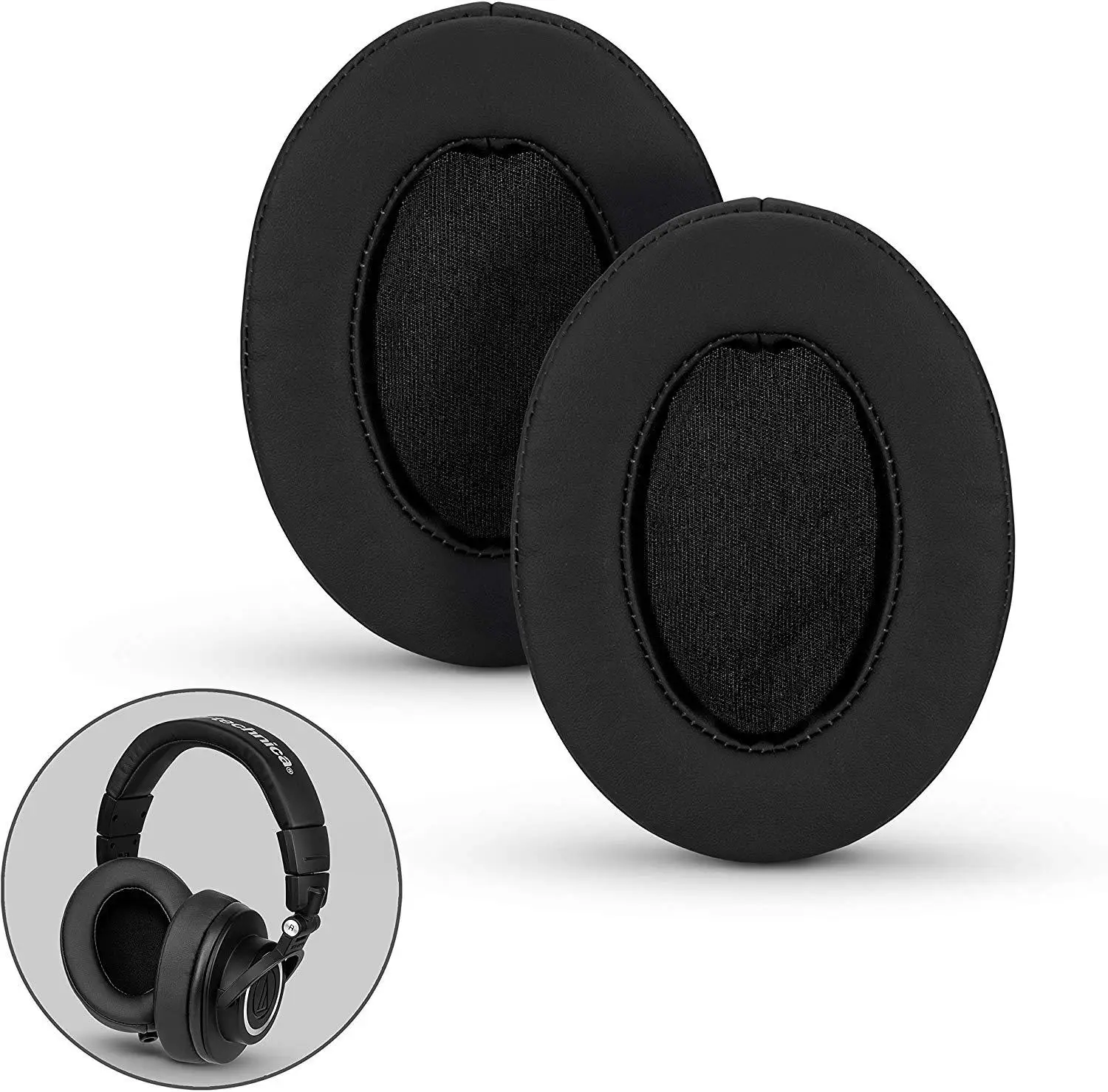 Чехол для наушников Brainwavz HM5 110 х90 мм Овальный чехол ушей кожаный черный велюр пена