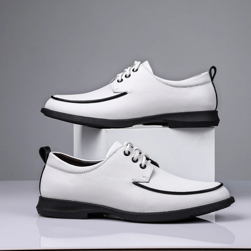 FIXSYS High Quality Man Dress Shoes Autumn Mens Business Formal Shoes Leather Wedding Shoes Fashion Lace-up Oxfords Office Shoes
FIXSYS High Quality Man Dress Shoes Autumn Mens Business Formal Shoes Leather Wedding Shoes Fashion Lace-up Oxfords Office Shoes