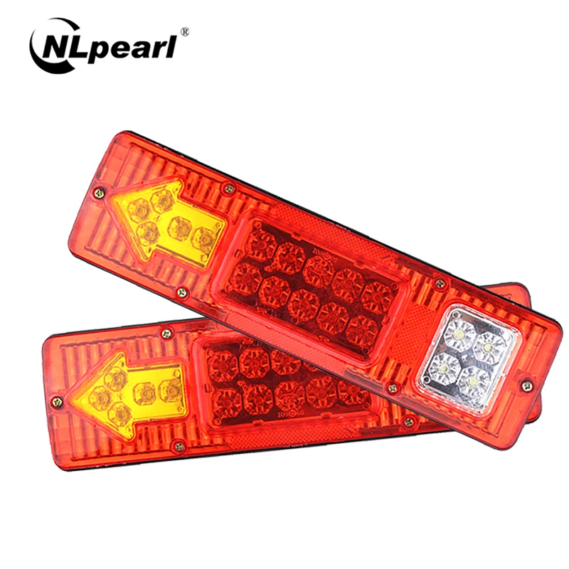 Nlpearl 2x Waterproof Trailer Lorries Boat Truck 19LED Tail Lights 12V 24V 10-30V Rear Lights Stop Turn Signal Lamp Extra Lights
Nlpearl 2x Waterproof Trailer Lorries Boat Truck 19LED Tail Lights 12V 24V 10-30V Rear Lights Stop Turn Signal Lamp Extra Lights