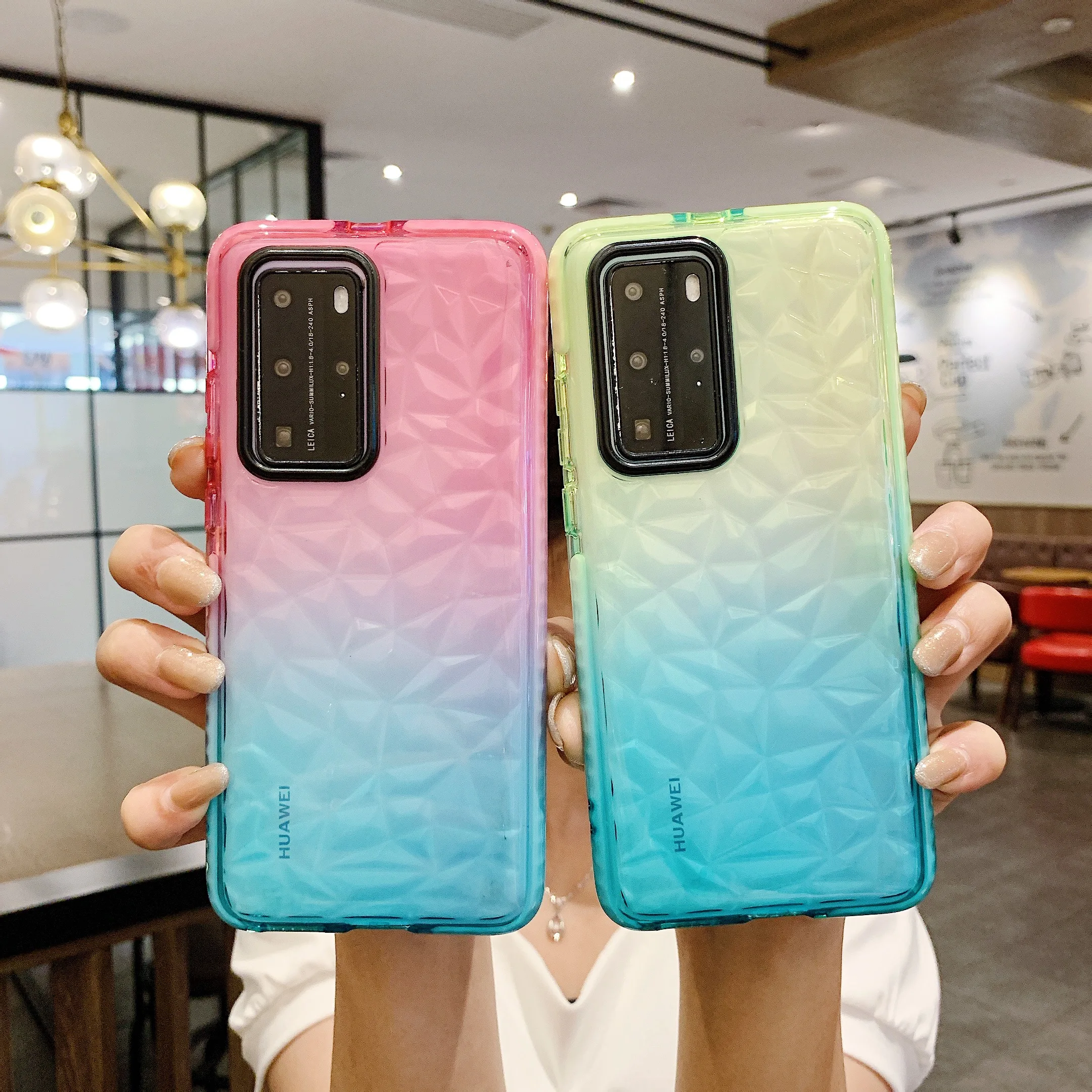 Shockproof Case for Huawei Mate 40 Pro 30 20 P30 Lite P40 P20 Nova 7 SE Clear Back Cover Gradient Diamond Pattern Soft TPU Coque
Shockproof Case for Huawei Mate 40 Pro 30 20 P30 Lite P40 P20 Nova 7 SE Clear Back Cover Gradient Diamond Pattern Soft TPU Coque