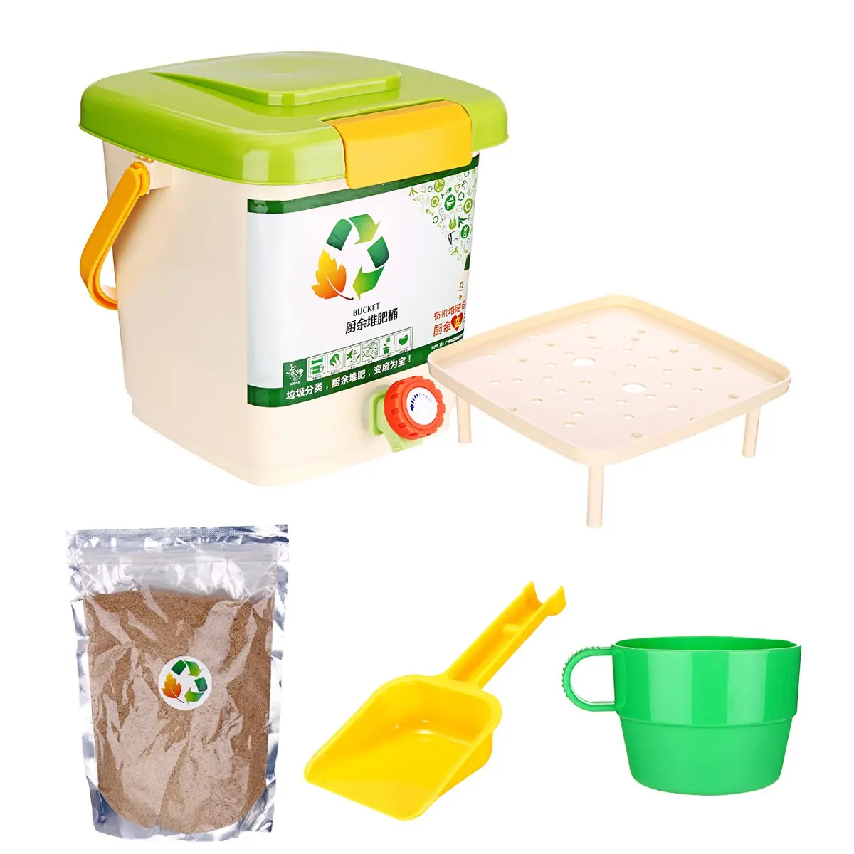 New 10L Kitchen Compost Bin Recycle Composter Aerated Compost Bin PP Organic Homemade Trash Can Bucket Kitchen Food Waste Bins
New 10L Kitchen Compost Bin Recycle Composter Aerated Compost Bin PP Organic Homemade Trash Can Bucket Kitchen Food Waste Bins
