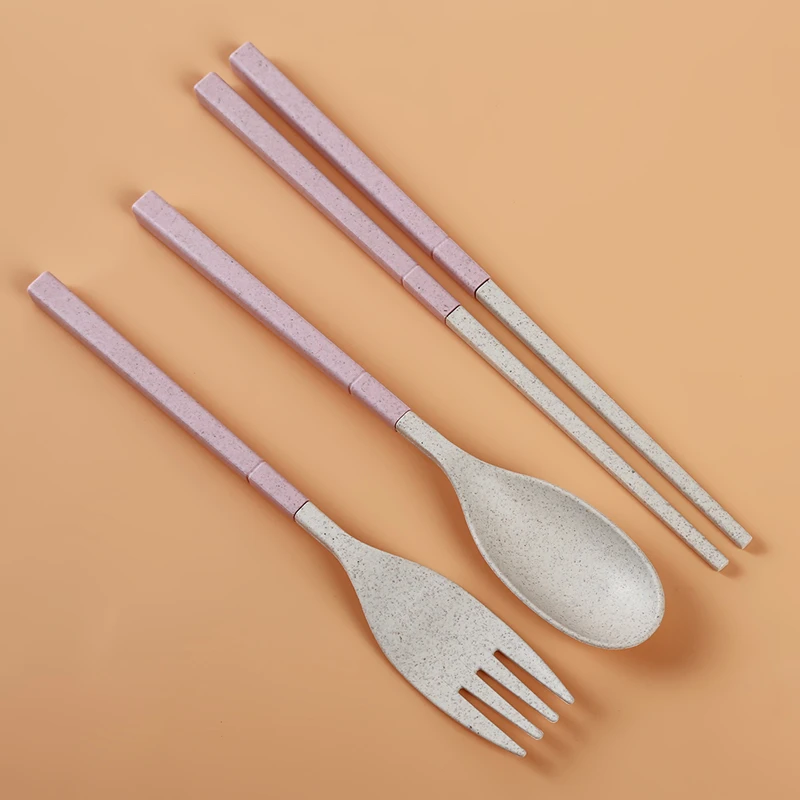 2021 Portable Wheat Straw Fork Cutlery Set Foldable Folding Chopsticks Cutlery Set With Box Picnic Camping Travel Tableware Set
2021 Portable Wheat Straw Fork Cutlery Set Foldable Folding Chopsticks Cutlery Set With Box Picnic Camping Travel Tableware Set