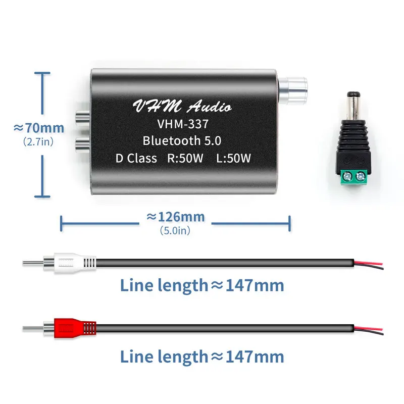 VHM-337 50WX2 TPA3116 Bluetooth 5 0 цифровой усилитель высокой мощности стереоплата