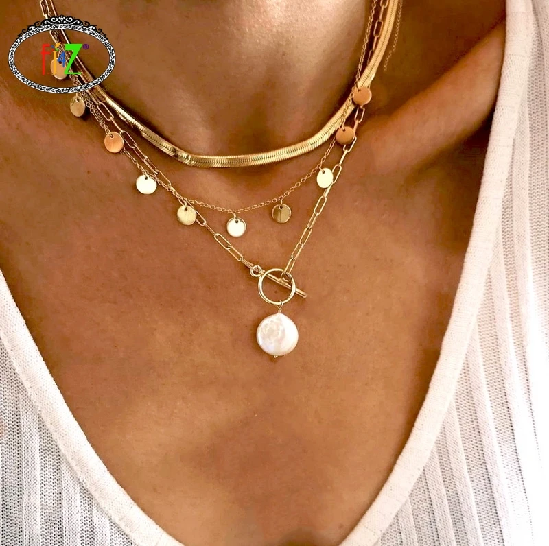 F.J4Z Hot Women Necklaces 2021 Goth Cuban Chains Coins Charms Collar Necklace Vintage Lady's Statement Pendant Gifts
F.J4Z Hot Women Necklaces 2021 Goth Cuban Chains Coins Charms Collar Necklace Vintage Lady's Statement Pendant Gifts