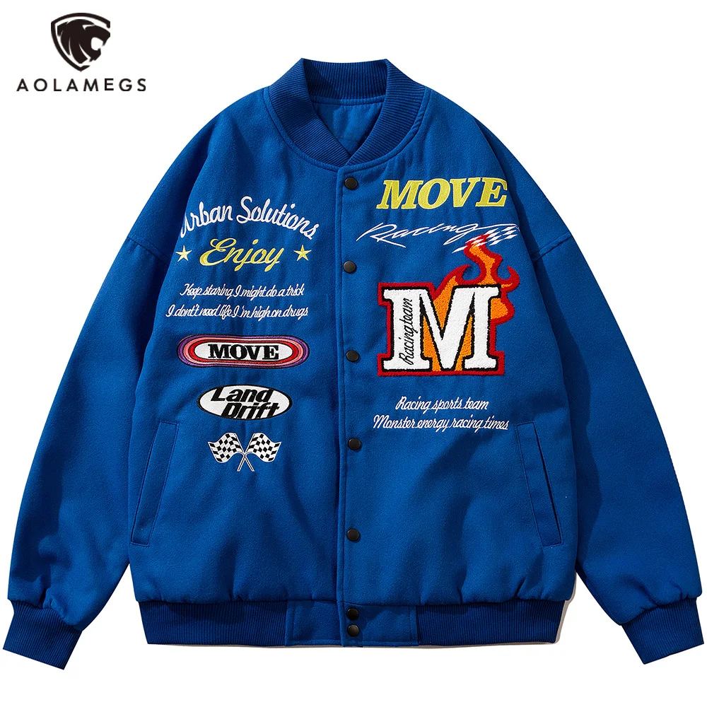 Aolamegs Baseball Jacket Men Hip Hop Letter Embroidery Bomber Coats Loose Cozy Couple College Style High Street Harajuku Outwear
Aolamegs Baseball Jacket Men Hip Hop Letter Embroidery Bomber Coats Loose Cozy Couple College Style High Street Harajuku Outwear