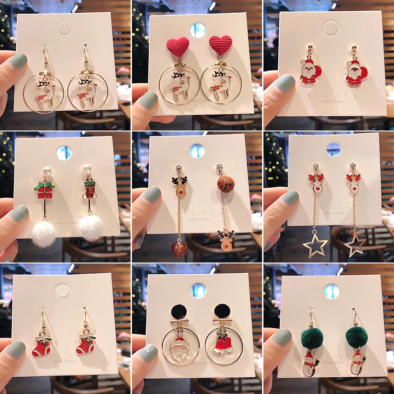 Luokey Christmas Earrings Elegant Snowman Christmas Tree Santa Claus Earrings Korean Hoop Earrings Christmas Jewelry For Women
Luokey Christmas Earrings Elegant Snowman Christmas Tree Santa Claus Earrings Korean Hoop Earrings Christmas Jewelry For Women