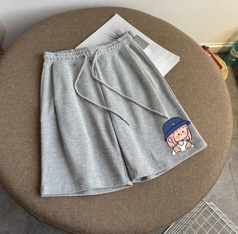 Summer 100% Cotton Harajuku Tooling Girl Printing High Waist Pants Casual Loose Fitness Sweatpants Women Cycling Sports Shorts
Summer 100% Cotton Harajuku Tooling Girl Printing High Waist Pants Casual Loose Fitness Sweatpants Women Cycling Sports Shorts