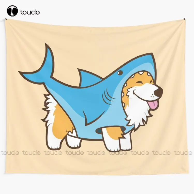 Corgi In A Shark Suit Tapestry New Tapestry Tapestry Wall Hanging For Living Room Bedroom Dorm Room Home Decor Background Wall
Corgi In A Shark Suit Tapestry New Tapestry Tapestry Wall Hanging For Living Room Bedroom Dorm Room Home Decor Background Wall