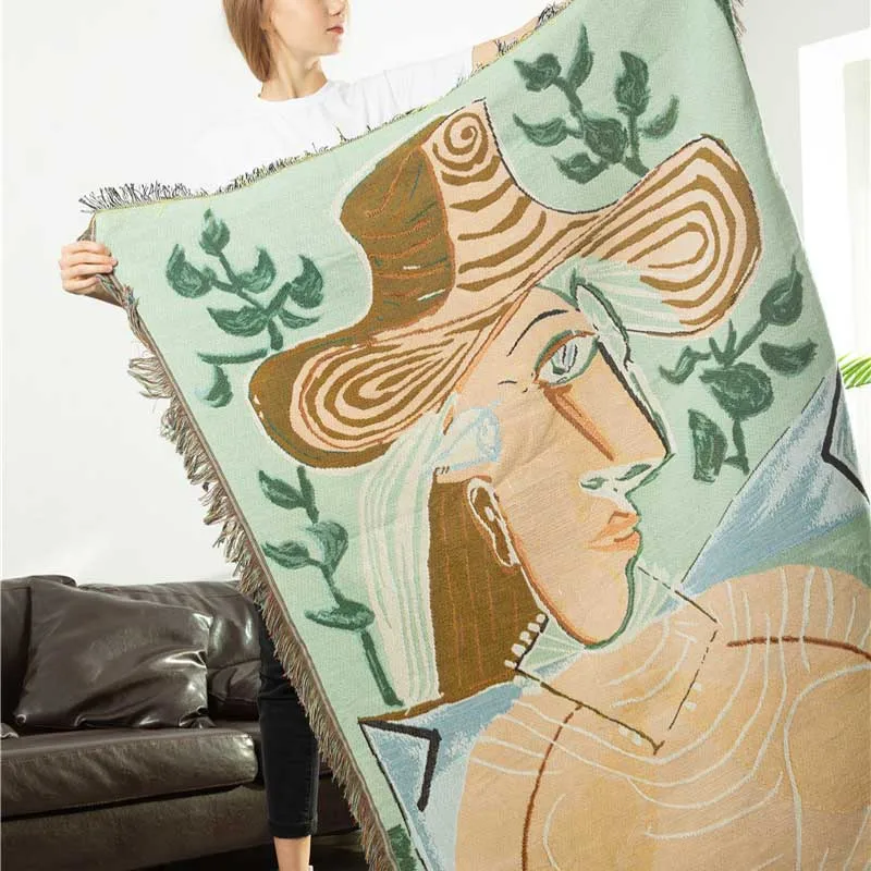 Geometric Knitted Tapestry Tassel Blanket Home Bedspread Lattice All-season Beach Female Shawl Bedding Best Selling 2021
Geometric Knitted Tapestry Tassel Blanket Home Bedspread Lattice All-season Beach Female Shawl Bedding Best Selling 2021