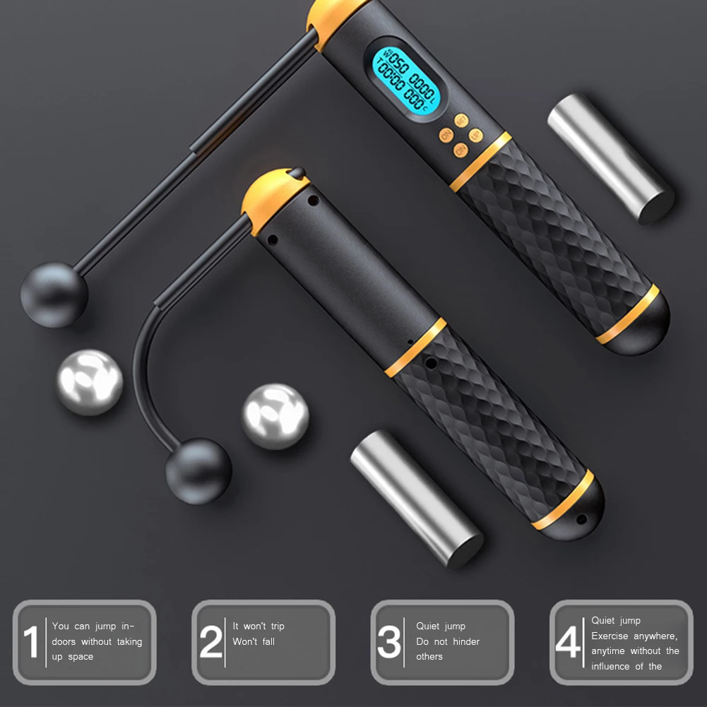 Electronic Digital Jumping Rope Weight Bearings Gym Fitness Weight Loss Counting Speed Body Building Home Exercise Skipping Rope
Electronic Digital Jumping Rope Weight Bearings Gym Fitness Weight Loss Counting Speed Body Building Home Exercise Skipping Rope