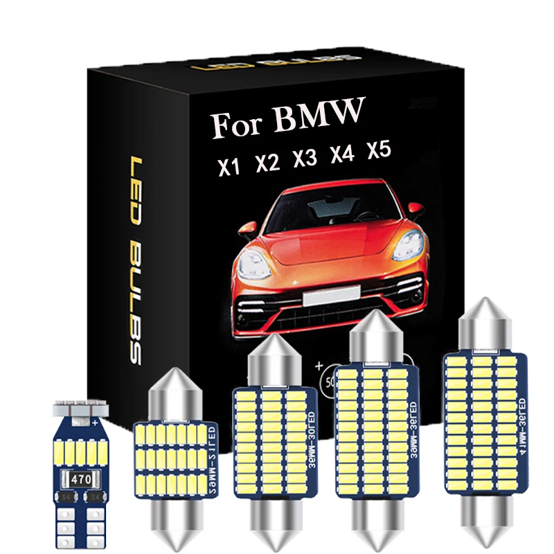 HSMI Canbus LED Interior Light For BMW X1 E84 E48 X3 E83 F25 X4 F26 X5 E53 E70 X6 E71 E72 2000-2015 Dome Map Trunk Bulb Kit
HSMI Canbus LED Interior Light For BMW X1 E84 E48 X3 E83 F25 X4 F26 X5 E53 E70 X6 E71 E72 2000-2015 Dome Map Trunk Bulb Kit