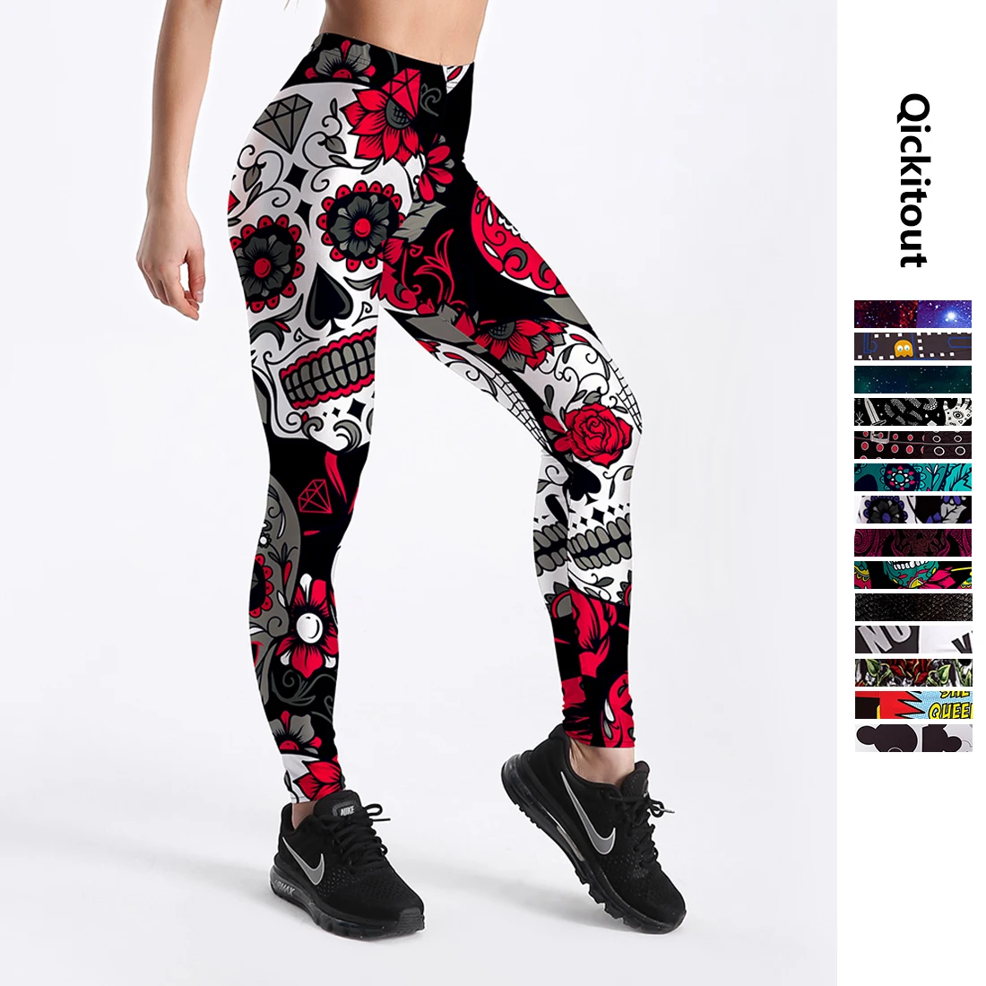 Qickitout 12% Spandex Fashion Cartoon Ice Cream God Horse Skull Digital Printed Legging Womens Star Stretch Pants
Qickitout 12% Spandex Fashion Cartoon Ice Cream God Horse Skull Digital Printed Legging Womens Star Stretch Pants