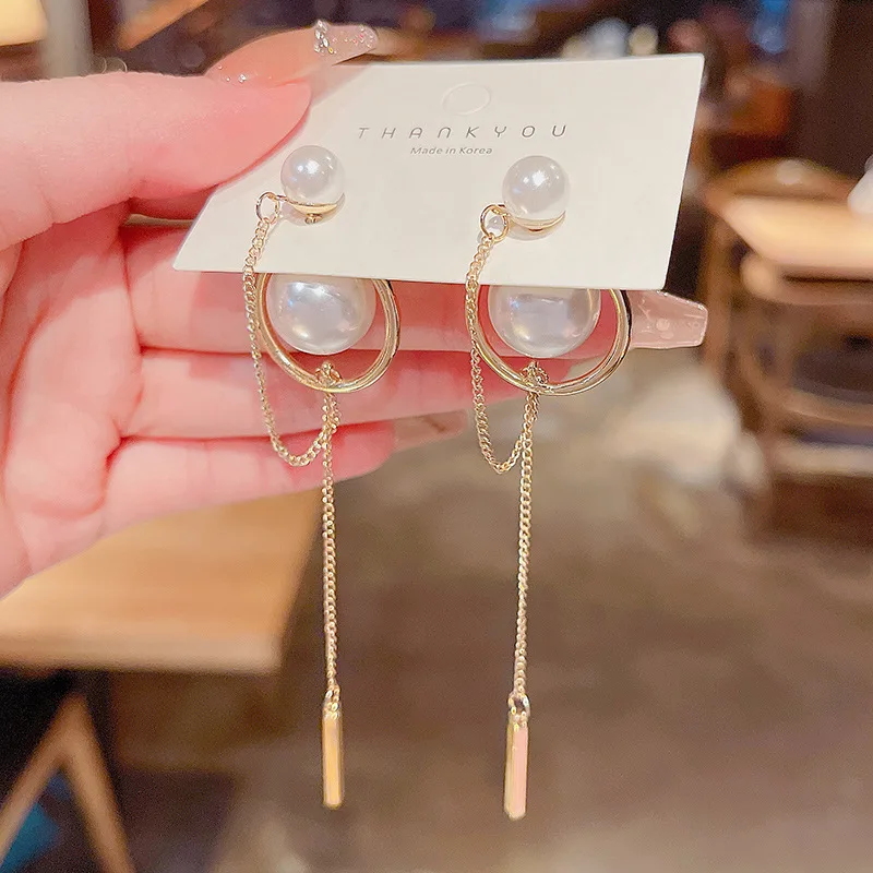 Vintage Long Tassel Pearl Drop Earrings for Women Fashion Gold Plated Geometric Chain Pendant Earring Girls Wedding Jewelry Gift
Vintage Long Tassel Pearl Drop Earrings for Women Fashion Gold Plated Geometric Chain Pendant Earring Girls Wedding Jewelry Gift