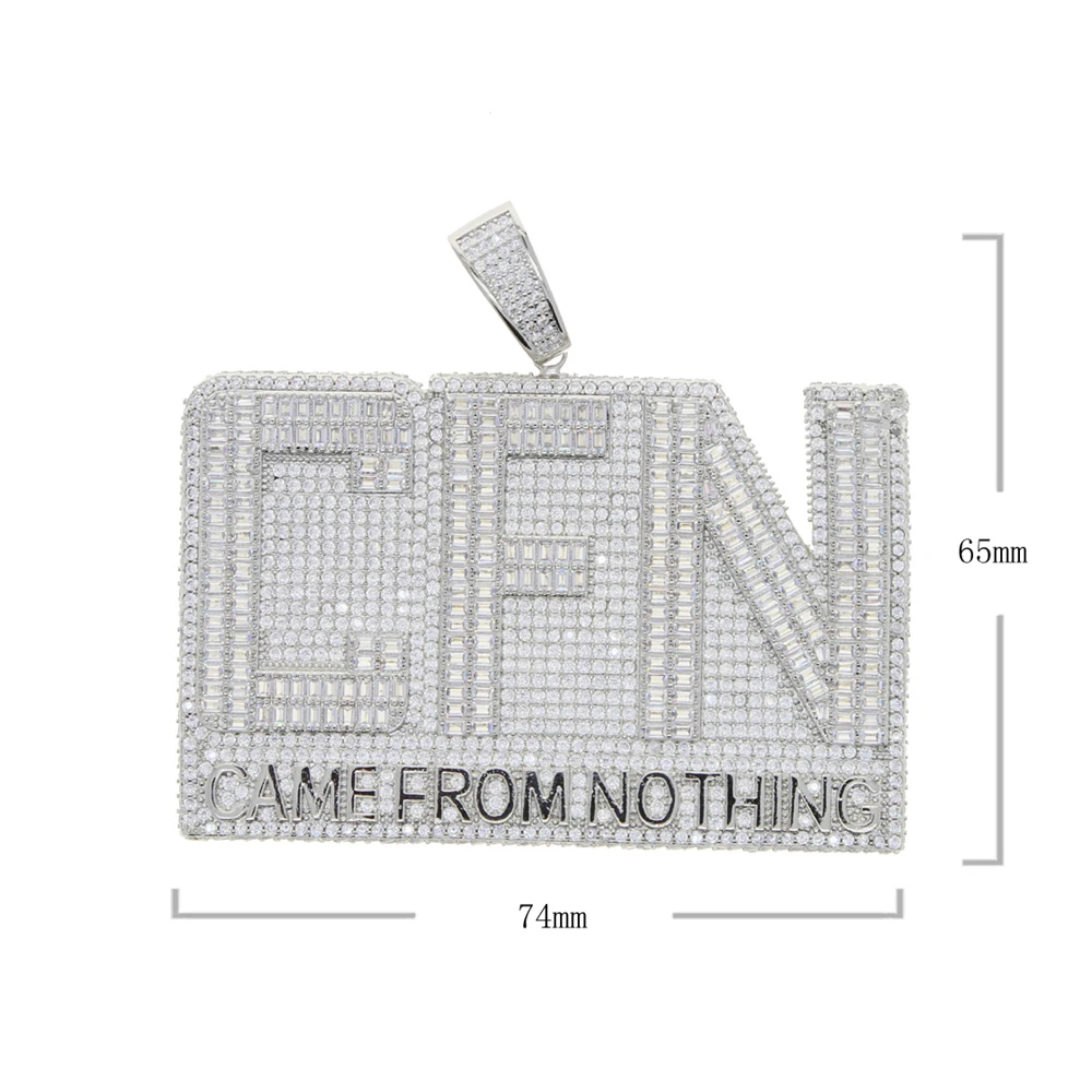 2022 Men punk letter Came From Nothing charm pendant with full cz paved long rope chain hip hop necklace jewelry wholesale
2022 Men punk letter Came From Nothing charm pendant with full cz paved long rope chain hip hop necklace jewelry wholesale