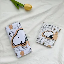 Snoopy Spike Kawaii South Korea Ins Cute Cartoon Short Long Wallet Coin Purse Two Fold Pu Zipper Coin Coin Purse