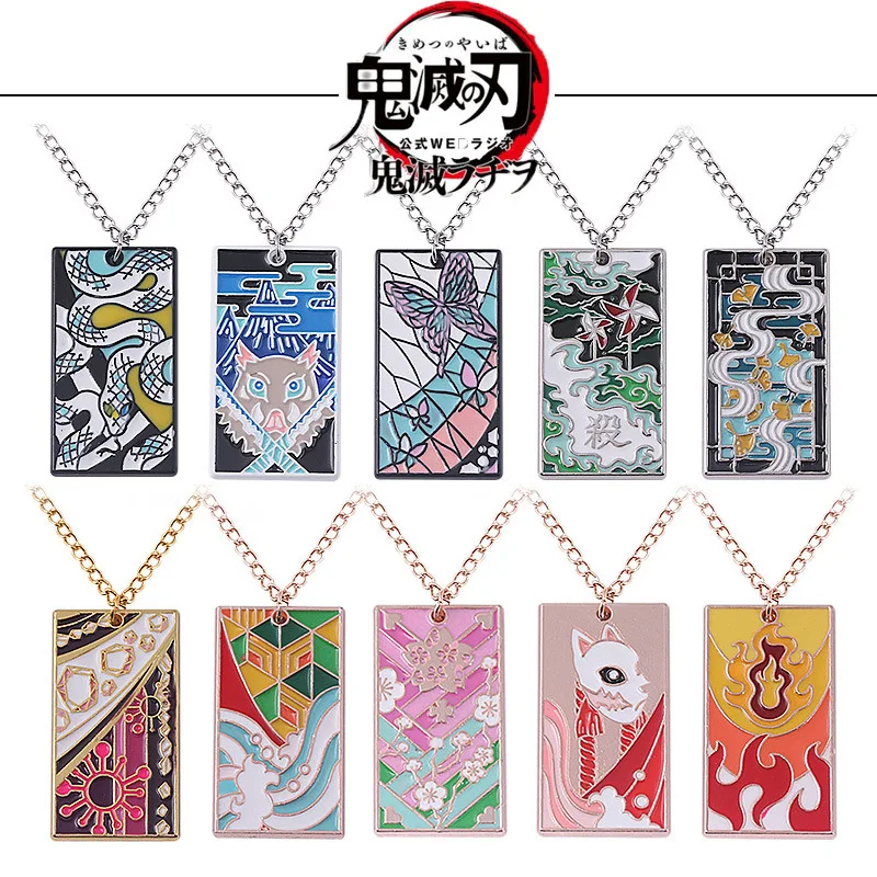 Anime Demon Slayer Kimetsu No Yaiba Necklace Kamado Tanjirou Kamado Nezuko Tomioka Giyuu Metal Pendants Necklace Bag Jewelry
Anime Demon Slayer Kimetsu No Yaiba Necklace Kamado Tanjirou Kamado Nezuko Tomioka Giyuu Metal Pendants Necklace Bag Jewelry