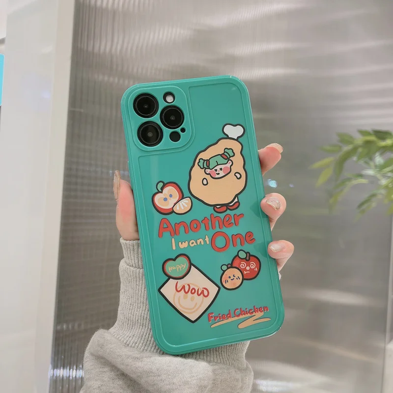 

phone case mobile shell for iphone11 XR XS 7/8/SE 2020 11pro Xs 7p/8plus X/Xs 12 12pro/max 12mini ins cartoon Korea style