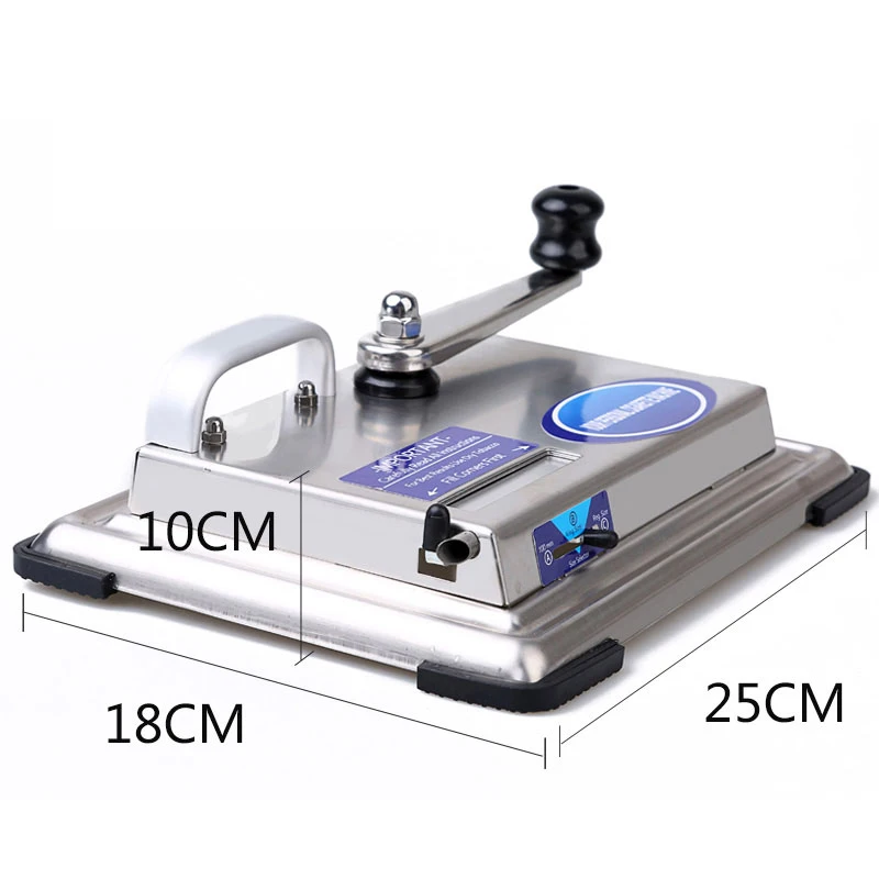 Hand-cranked Tobacco Cigarette Filling Machine Manual Smoking Silver DIY Tools Rolling Machine Stainless Steel Cigarette Maker
Hand-cranked Tobacco Cigarette Filling Machine Manual Smoking Silver DIY Tools Rolling Machine Stainless Steel Cigarette Maker