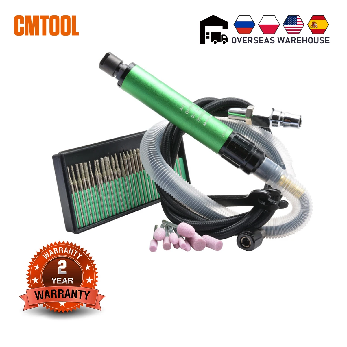 CMTOOL 35000rpm Engraving Pen Pneumatic Carving Drill Rotary Tool With Grinding Machine Accessories Wind Grinding Engraving Pen
CMTOOL 35000rpm Engraving Pen Pneumatic Carving Drill Rotary Tool With Grinding Machine Accessories Wind Grinding Engraving Pen