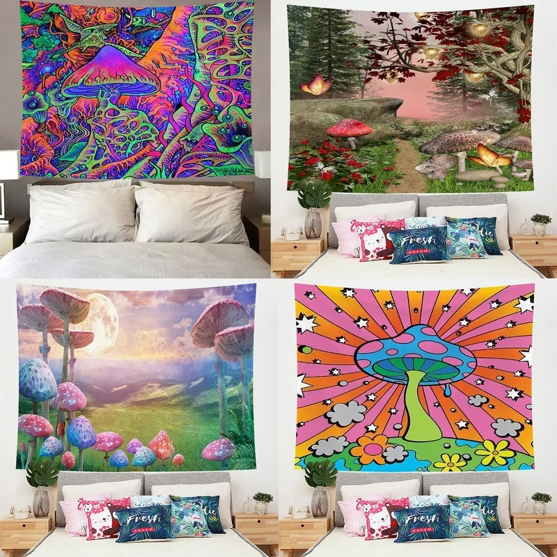 Psychedelic Mushroom Tapestry Home Decoration Wall Cloth Bedroom Bedside Background Wall Cloth House Renovation Cover Wall Cloth
Psychedelic Mushroom Tapestry Home Decoration Wall Cloth Bedroom Bedside Background Wall Cloth House Renovation Cover Wall Cloth