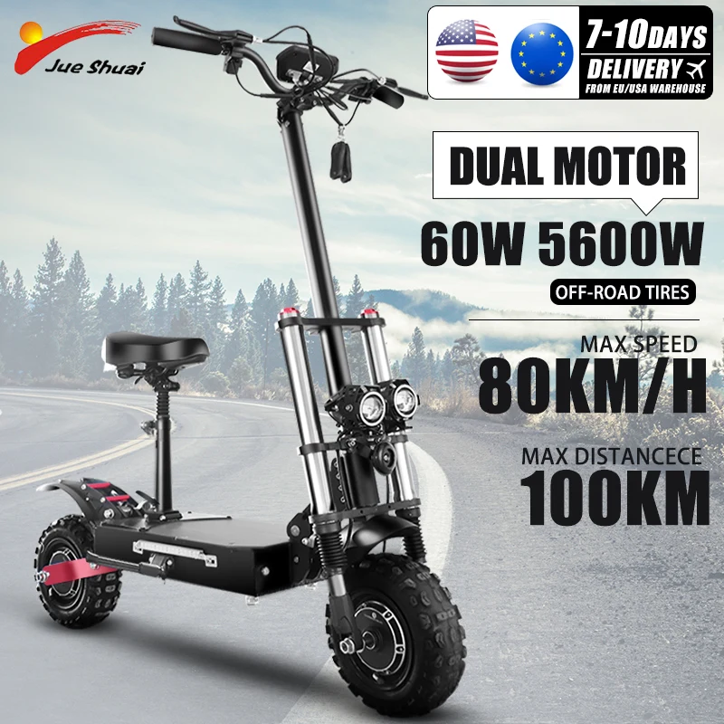 NO VAT Folding Electric Scooter 5600W60V Foldable Kick Scooters for Adult 11inch Offroad Tire Escooter Patinete Electrico Adulto
NO VAT Folding Electric Scooter 5600W60V Foldable Kick Scooters for Adult 11inch Offroad Tire Escooter Patinete Electrico Adulto