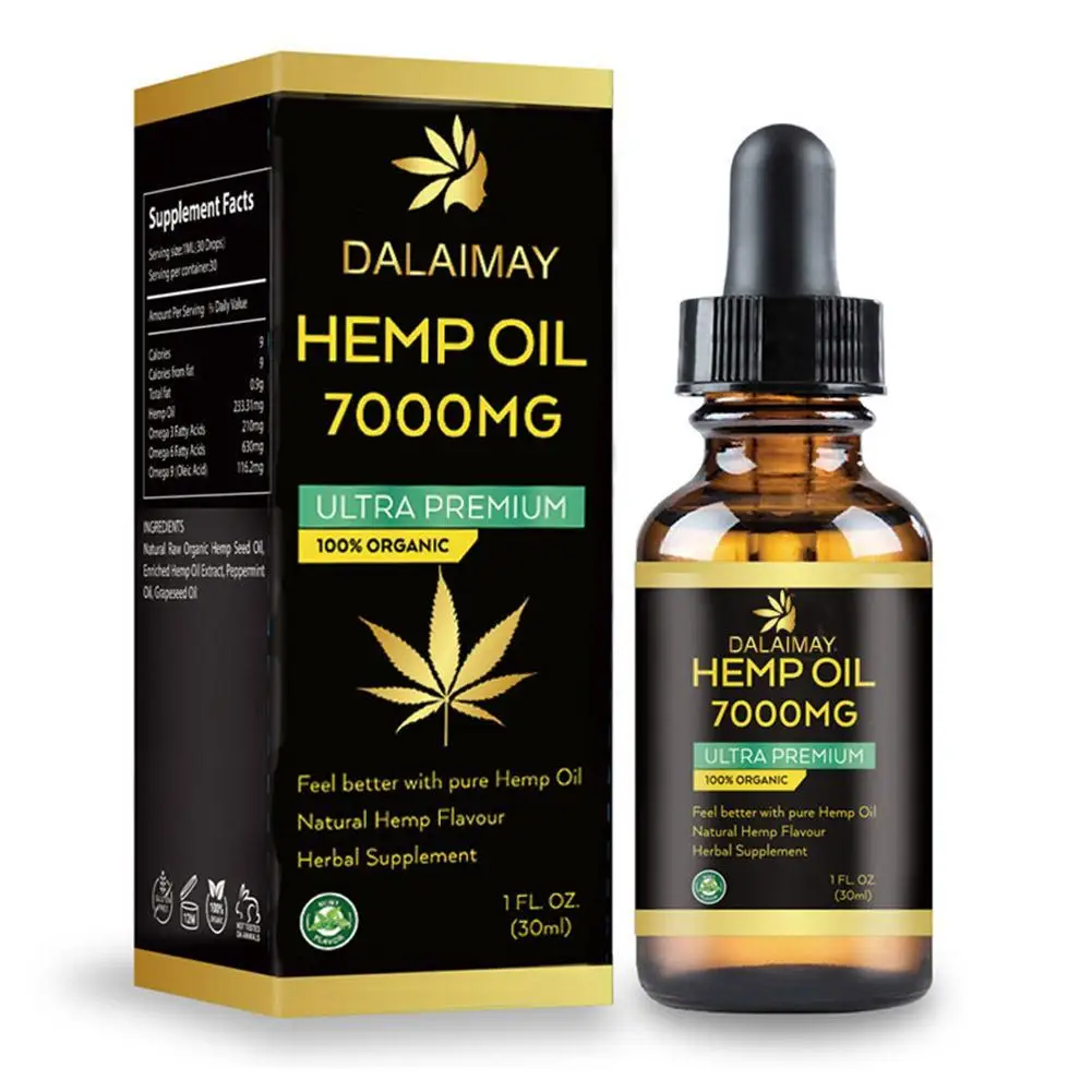 7000mg Pure Hemp Essential Oil Drop Anti-anxiety Reduce Pressure Pain Relief SPA Body Massage Essential Oil Improve Sleeping
7000mg Pure Hemp Essential Oil Drop Anti-anxiety Reduce Pressure Pain Relief SPA Body Massage Essential Oil Improve Sleeping