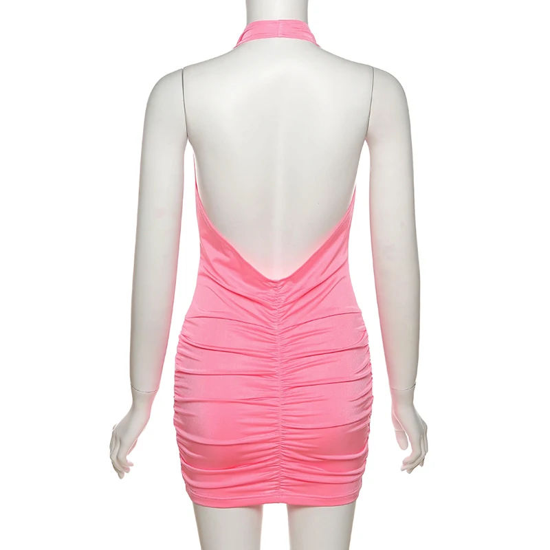 AIIOU Fashion Sexy Low Chest Mini Dresses Women Sleeveless Backless Off Shoulder Crossing Neck Partywaer Skirts Streetwear
AIIOU Fashion Sexy Low Chest Mini Dresses Women Sleeveless Backless Off Shoulder Crossing Neck Partywaer Skirts Streetwear