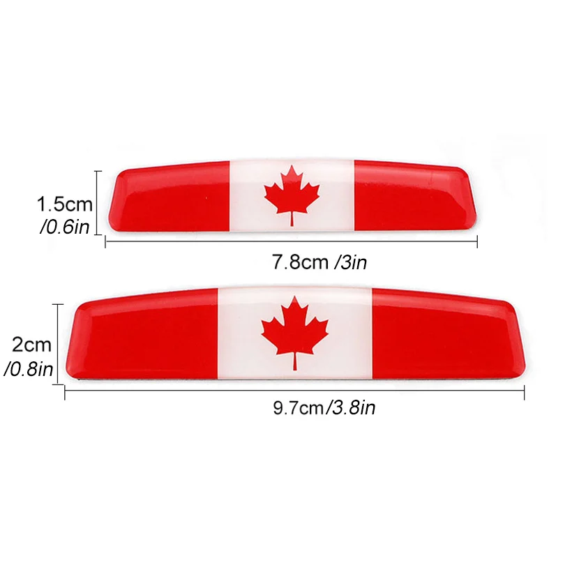 4pcs Canada Flag Protective Car Side Door Stickers Glue Guard Strip Anti-collision Buffer Accessories for Dodge Toyota | Автомобили и
