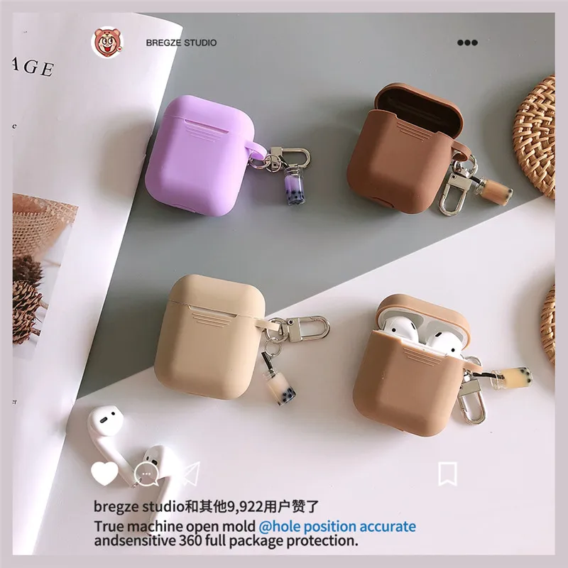 Colgante de tetera de silicona suave para Apple Airpods Pro Gen 1 2, Funda para auriculares
Colgante de tetera de silicona suave para Apple Airpods Pro Gen 1 2, Funda para auriculares