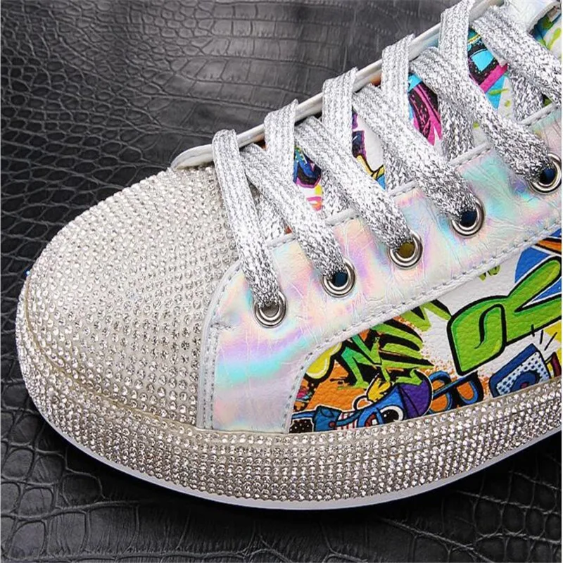 New Designer Men's High Quality Studded Rivet Spike Rhinestone Casual Shoes British Man Trending Leisure Shoes Male Green
New Designer Men's High Quality Studded Rivet Spike Rhinestone Casual Shoes British Man Trending Leisure Shoes Male Green