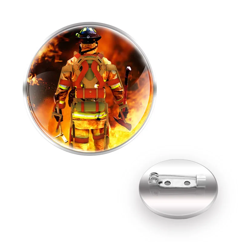 Fashion Brave Fireman Brooch Badge Glass Cabochon Dome For Bag Clothes Decoration Pins
Fashion Brave Fireman Brooch Badge Glass Cabochon Dome For Bag Clothes Decoration Pins