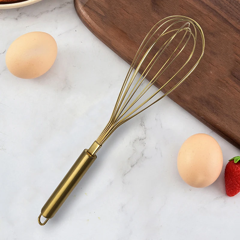 1Pcs Gold Stainless Steel Egg Beater Hand Whisk Egg Mixer Baking Cake Tool Baking Set Home Egg Tools Kitchen Accessories for Egg
1Pcs Gold Stainless Steel Egg Beater Hand Whisk Egg Mixer Baking Cake Tool Baking Set Home Egg Tools Kitchen Accessories for Egg