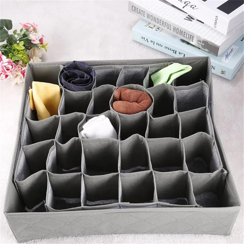 New 30 Grid Storage Box Non-woven Fabric Underwear Socks Drawer Organizer Home Closet Storage Box
New 30 Grid Storage Box Non-woven Fabric Underwear Socks Drawer Organizer Home Closet Storage Box
