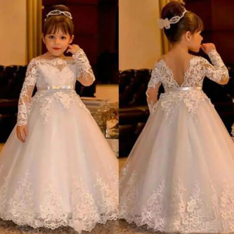 Детское кружевное платье с длинным рукавом, длиной до пола
Детское кружевное платье с длинным рукавом, длиной до пола