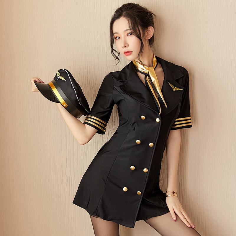 Sexy Stewardess Uniform Cosplay Sexy Costumes Uniform slutty skirt For Women Exotic Apparel Lingerie
Sexy Stewardess Uniform Cosplay Sexy Costumes Uniform slutty skirt For Women Exotic Apparel Lingerie