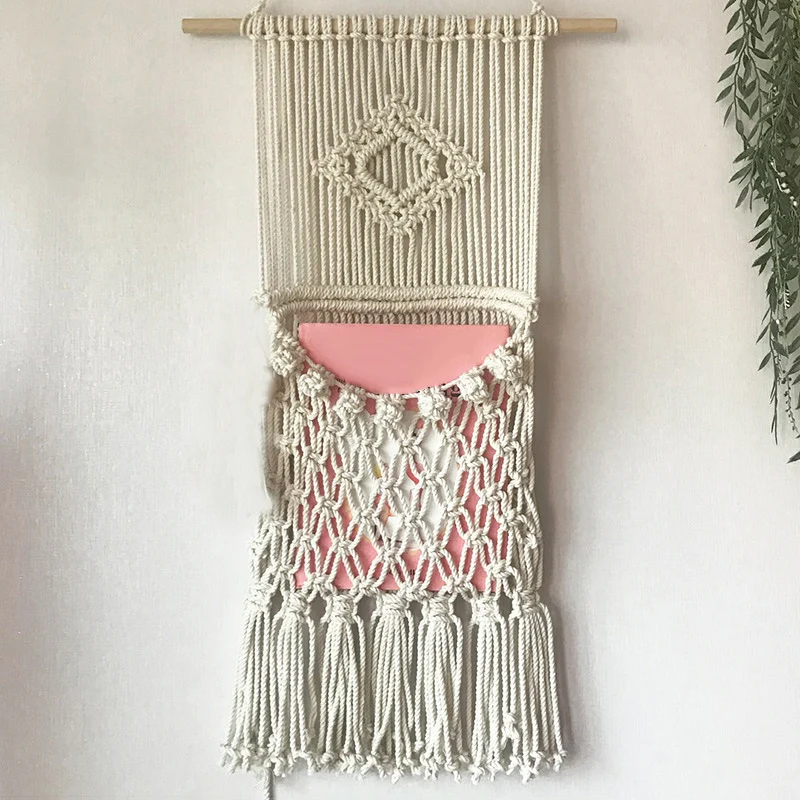 Boho Hand-woven Cotton Rope Tapestry Basket Dual-use Storage Organizer HFing
Boho Hand-woven Cotton Rope Tapestry Basket Dual-use Storage Organizer HFing