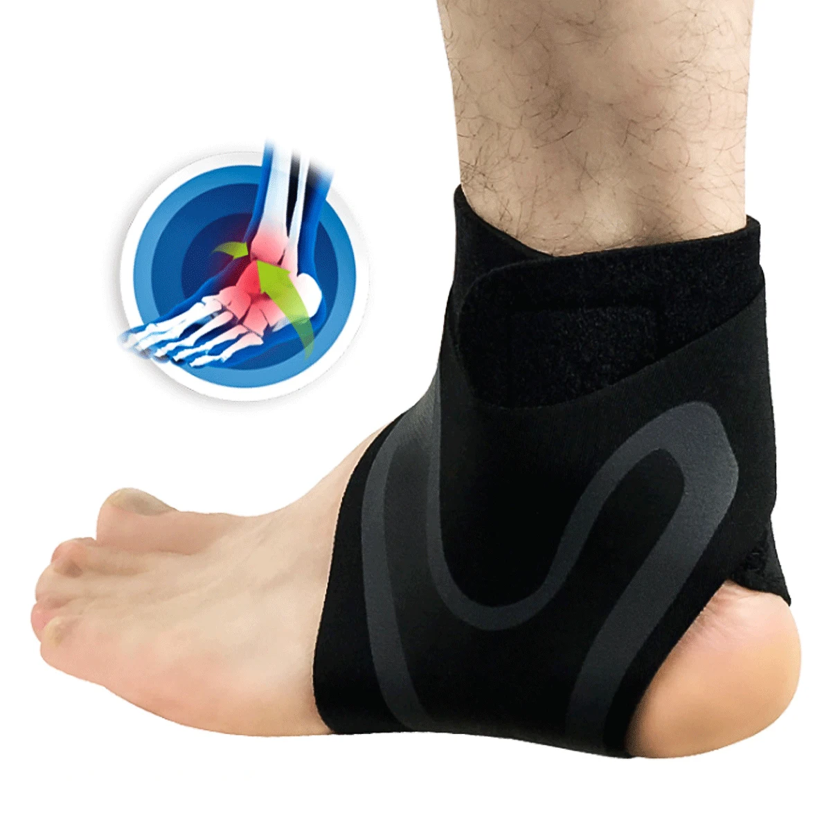 1PC Sports Fitness Ankle Brace Adjustable Elastic Foot Sprain Support Bandage Guard Protector
1PC Sports Fitness Ankle Brace Adjustable Elastic Foot Sprain Support Bandage Guard Protector