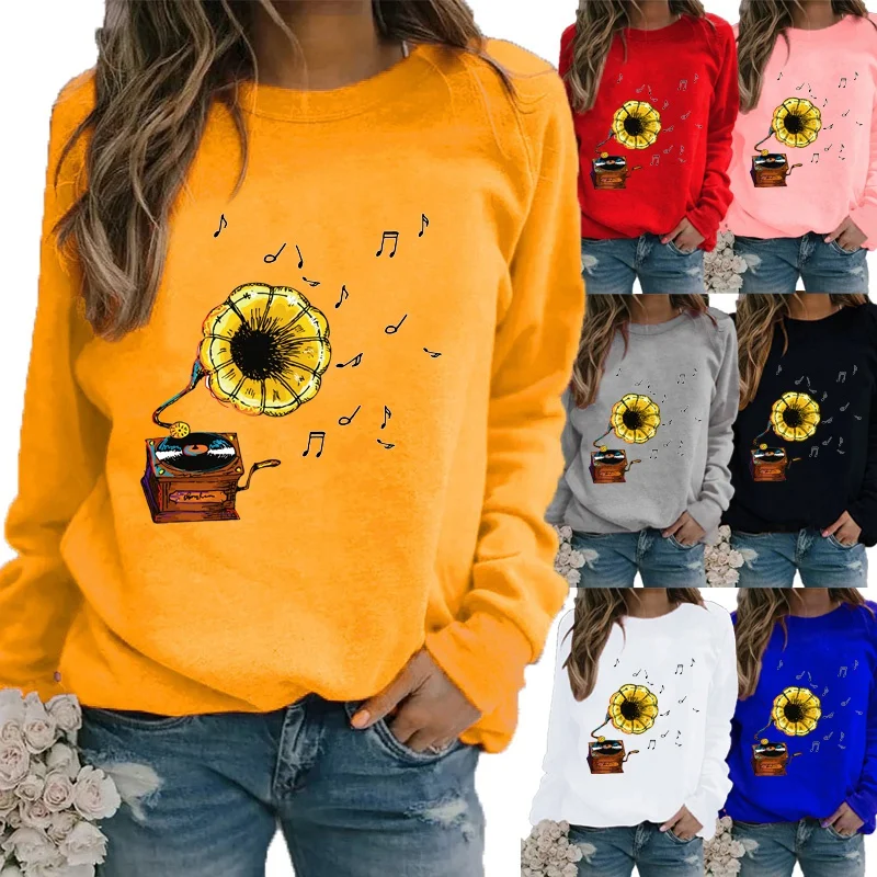 Autumn and Winter Women Fashion Printing T-shirt Motion Sweater Long Sleeve Pullover Shirt Plus Size Loose Casual Tops
Autumn and Winter Women Fashion Printing T-shirt Motion Sweater Long Sleeve Pullover Shirt Plus Size Loose Casual Tops