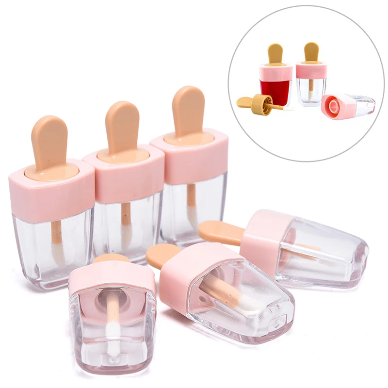 6pcs Ice Cream Lip Gloss Bottle Lip Glaze Tube Empty Pink Lipgloss Tube Packaging Material Makeup DIY Lip Glaze
6pcs Ice Cream Lip Gloss Bottle Lip Glaze Tube Empty Pink Lipgloss Tube Packaging Material Makeup DIY Lip Glaze