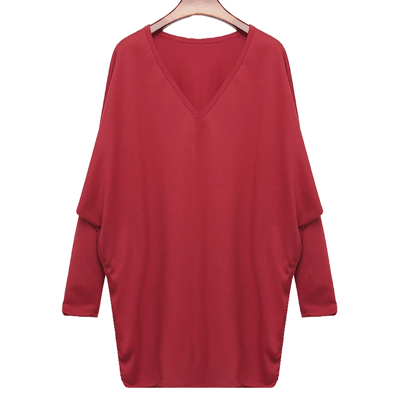 Women's Sweatshirt Autumn Fashion Solid Color V-neck Loose Shoulder Bat Sleeve long-sleeved Casual Clothing
Women's Sweatshirt Autumn Fashion Solid Color V-neck Loose Shoulder Bat Sleeve long-sleeved Casual Clothing