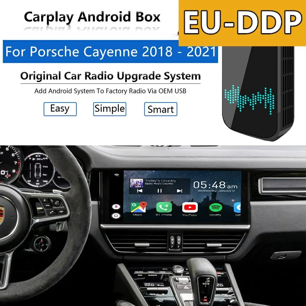 USB Carplay обновление для Porsche Cayenne 2018 - 2021 Радио Android Apple беспроводной автомобильный мультимедийный плеер Mirror Link Авто Аудио
USB Carplay обновление для Porsche Cayenne 2018 - 2021 Радио Android Apple беспроводной автомобильный мультимедийный плеер Mirror Link Авто Аудио