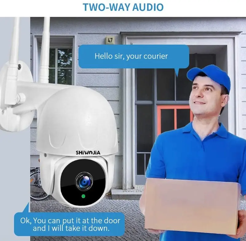 SHIWOJIA 1.5 Inch Mini Outdoor Security Ip Camera Wifi PTZ 1080P 4x Zoom Wireless Auto Track Smart Home Surveillance Camera
SHIWOJIA 1.5 Inch Mini Outdoor Security Ip Camera Wifi PTZ 1080P 4x Zoom Wireless Auto Track Smart Home Surveillance Camera