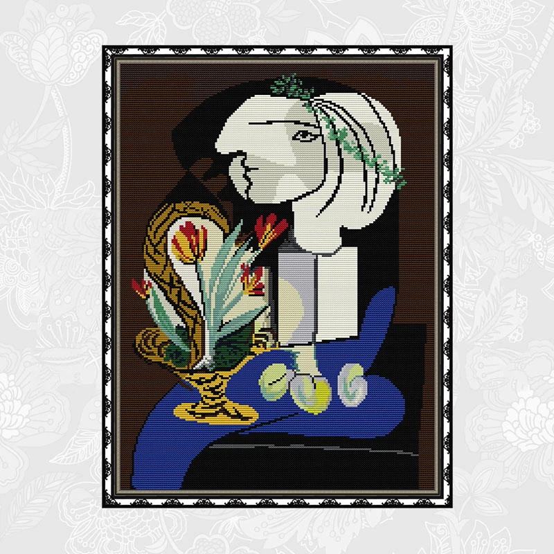 Picasso's Paintings Cross Stitch Counted Fabric Printed Canvas DMC Embroidery Sets DIY Handwork Needlework Cross Stitch Kits
Picasso's Paintings Cross Stitch Counted Fabric Printed Canvas DMC Embroidery Sets DIY Handwork Needlework Cross Stitch Kits