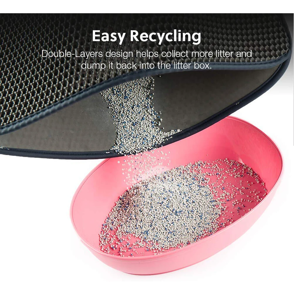Cat Litter Mat EVA Double Layer Pet Cat Litter Trapper Mats Waterproof Non-slip Pet Katten Cat Litter Trapping Mat Cushion
Cat Litter Mat EVA Double Layer Pet Cat Litter Trapper Mats Waterproof Non-slip Pet Katten Cat Litter Trapping Mat Cushion
