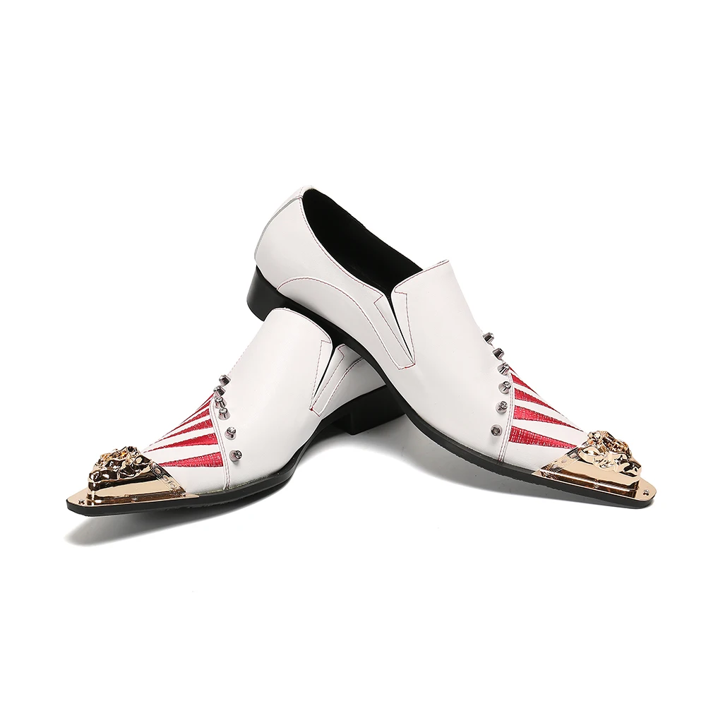 Christia Bella New British Style Handmade Men's Large Size White Metal Pointed Toe Genuine Leather Shoes Party Man Formal Shoes
Christia Bella New British Style Handmade Men's Large Size White Metal Pointed Toe Genuine Leather Shoes Party Man Formal Shoes