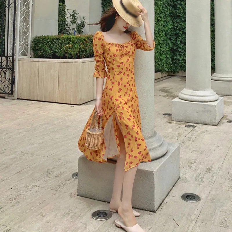 Women Floral Print Dress Short Sleeve Bohemian Dresses Female Summer Dress Vestidos
Women Floral Print Dress Short Sleeve Bohemian Dresses Female Summer Dress Vestidos