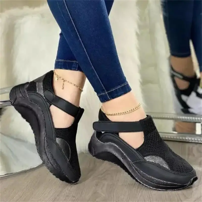 Women's Fashion Mesh Stitching Velcro Flat Heel Comfortable and Breathable Everyday Casual All-match All-season Sneakers 5KE056
Women's Fashion Mesh Stitching Velcro Flat Heel Comfortable and Breathable Everyday Casual All-match All-season Sneakers 5KE056